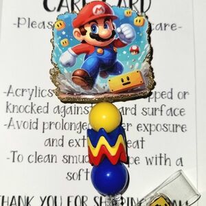 Hand Crafted Mario Badge Reel